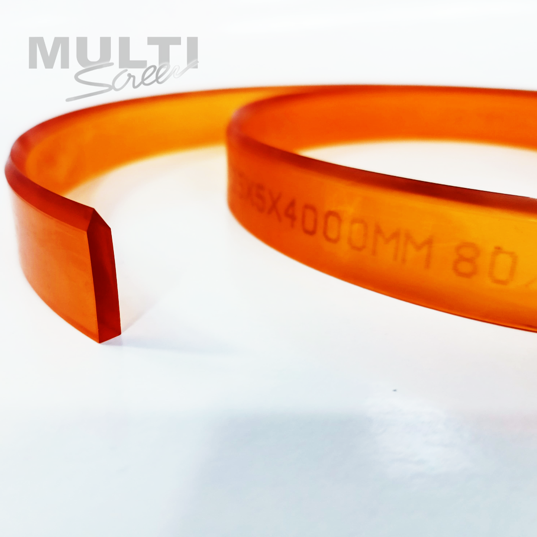 Caucho biselado para serigrafia