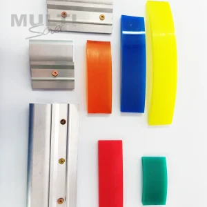 Escobillines de aluminio con caucho importado para serigrafia