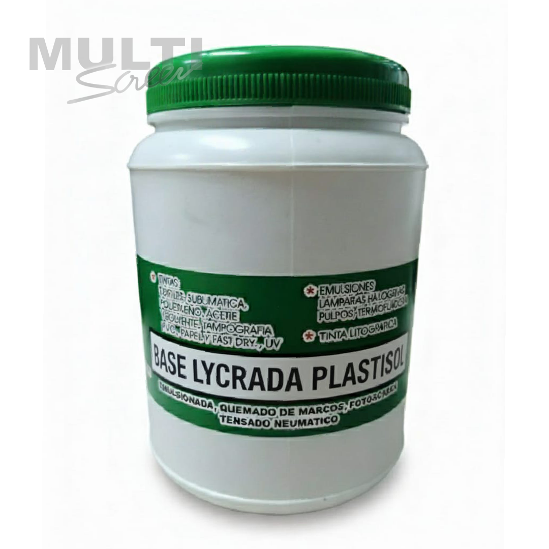 Base lycrada plastisol para serigrafia