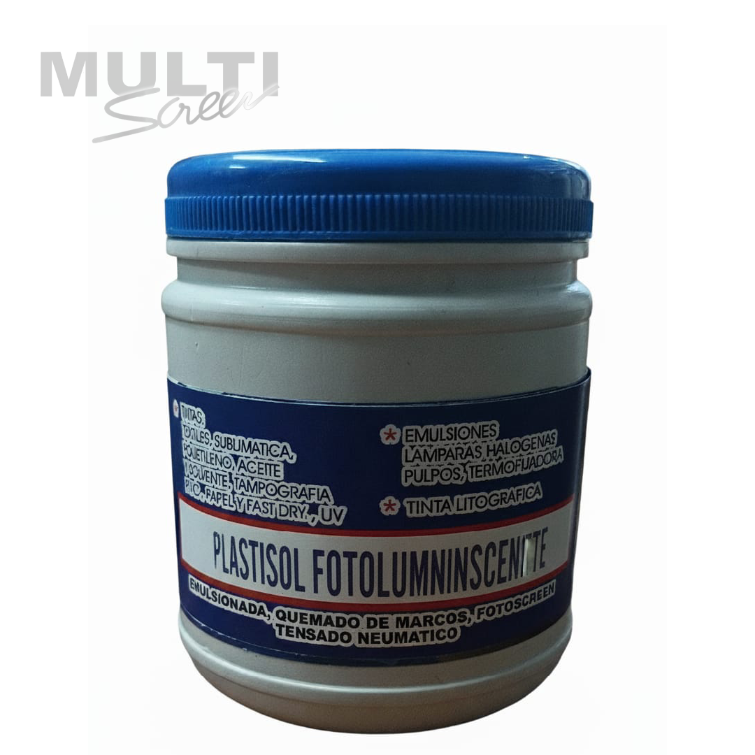 Plastisol fotoluminicente para serigrafia