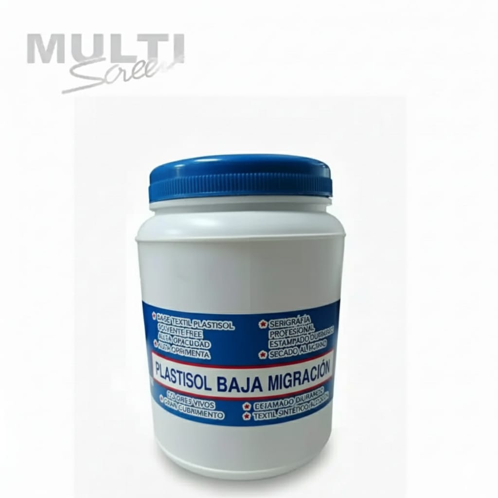 Plastisol blanco baja migracion para serigrafia