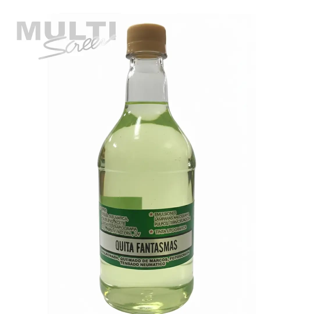 quitafantasma por botella para serigrafia