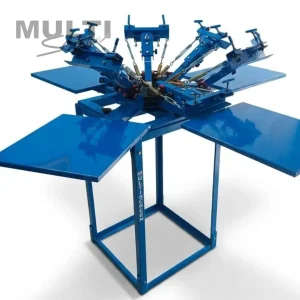 Pulpo de serigrafia de 5 colores x 4 mesas